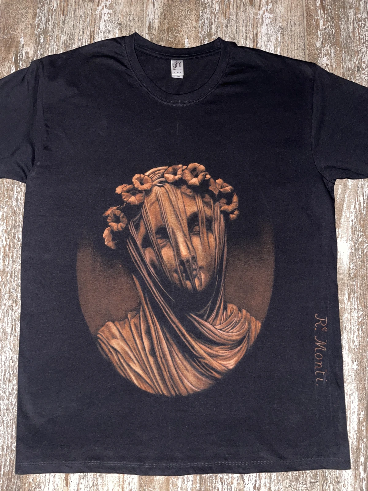 Veiled Vestal Virgin bleach art shirt inspired by Rafaelle Monti