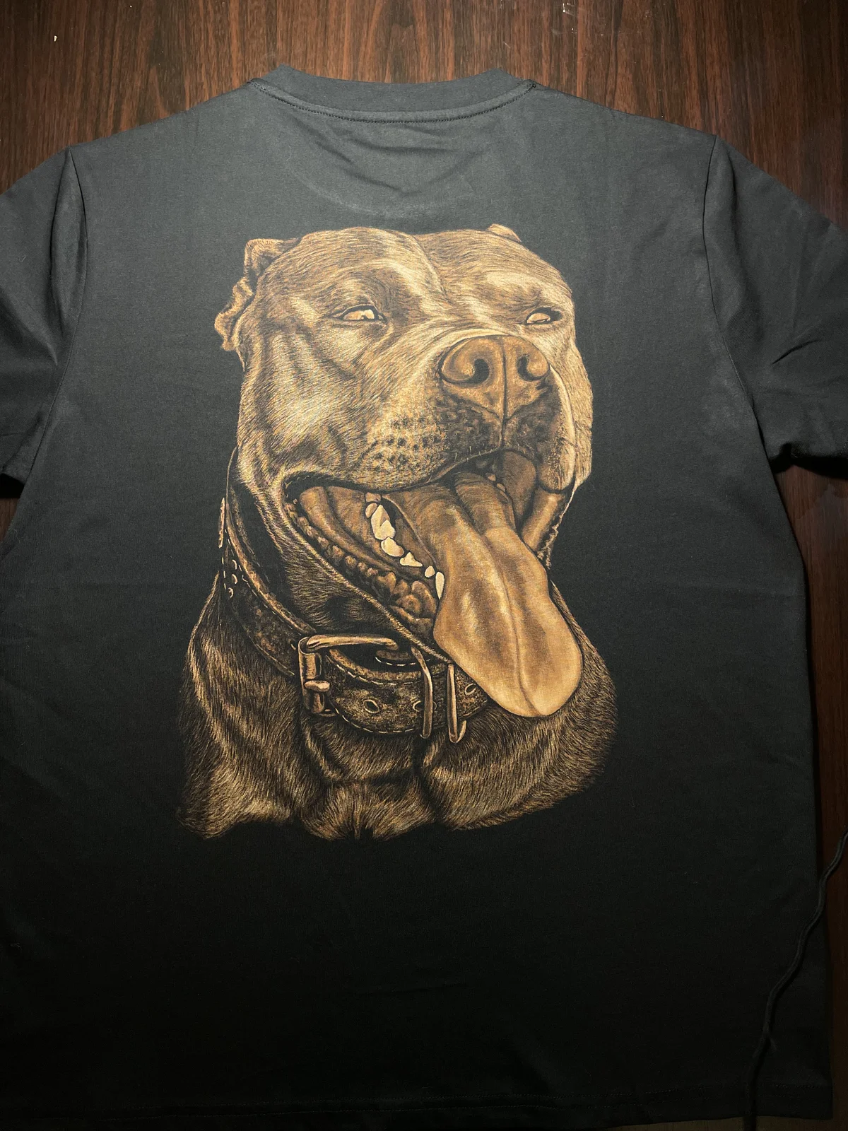 Bleach art animal illustration on black t-shirt