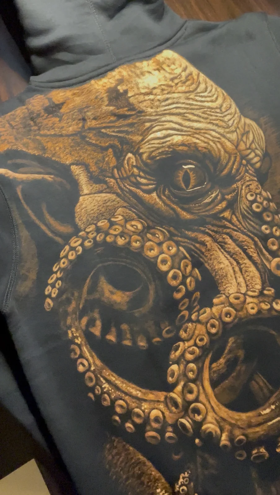 Bleach art result on cotton fabric with visible texture and contrast