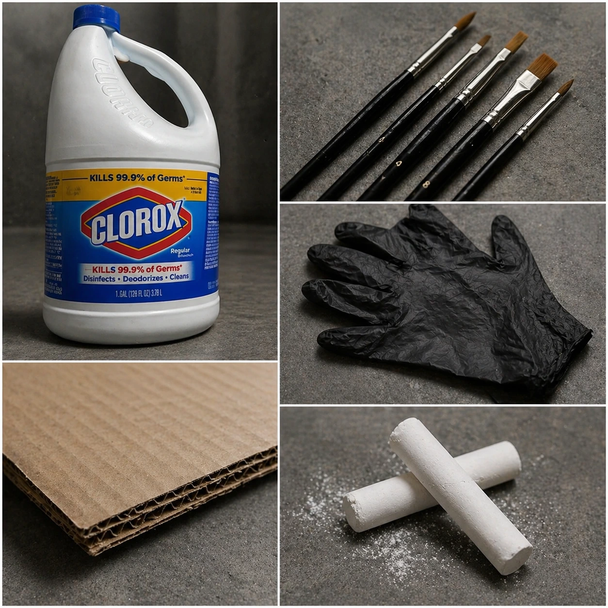 Werkzeuge für Bleach Designs auf Stoff