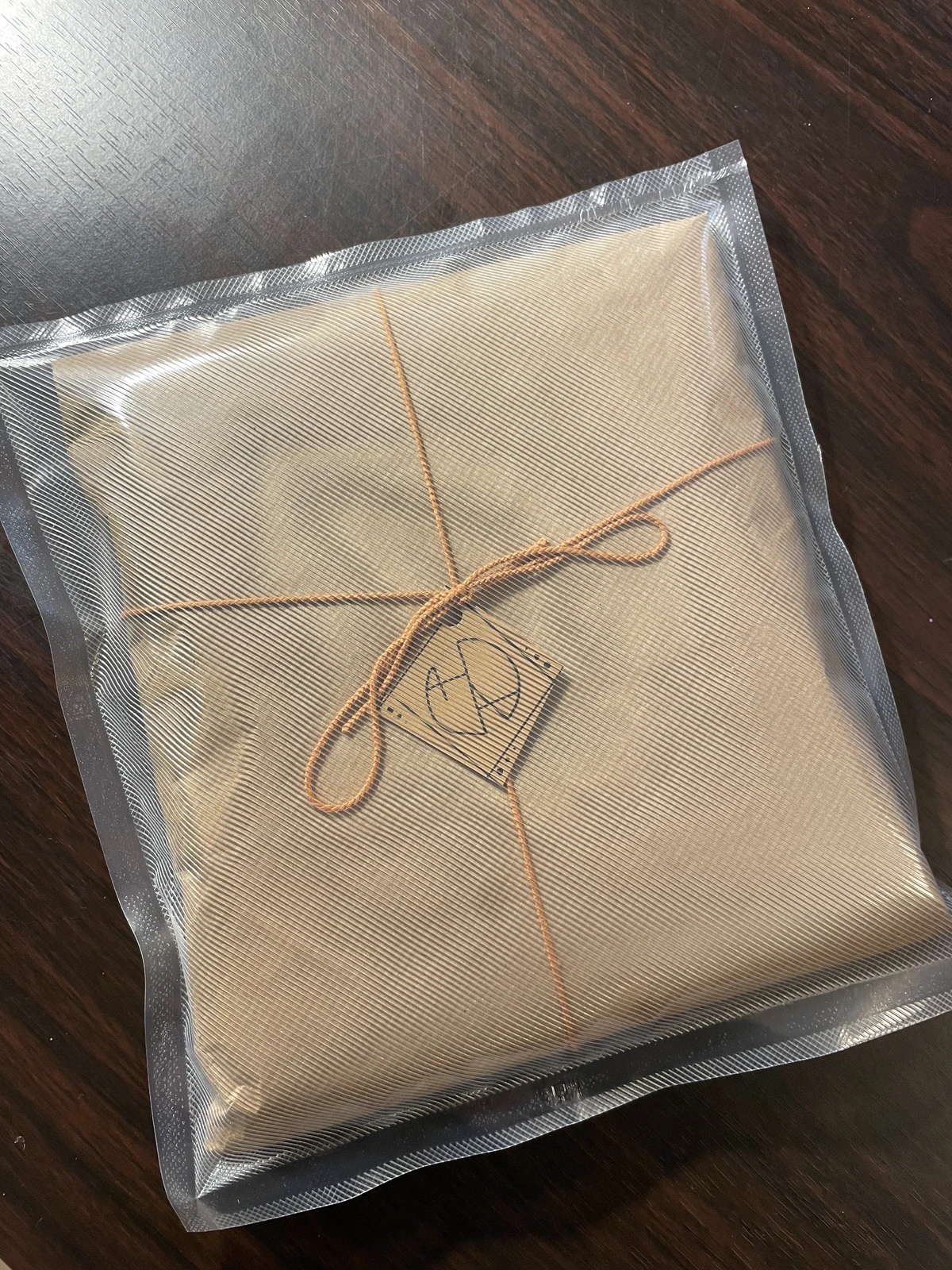 packaged custom bleach art t shirt ready for shipping