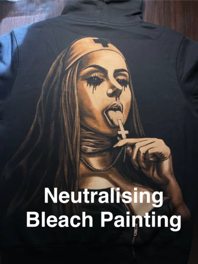 How to Neutralize Bleach Painting