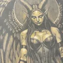 Live-Video der vollständigen Demon-Warrior-Bleach-Art-Illustration auf der Rückseite eines T-Shirts