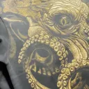 Live video showing the full kraken bleach art design on the hoodie