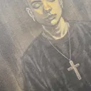 Live close-up video showing an occult bleach art illustration on a t-shirt