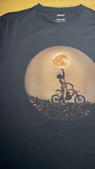 Entstehung eines Moon Rider Bleach Art T-Shirts