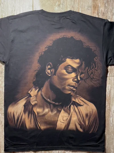 Michael Jackson Bleach Art T-Shirt – Hand Painted Tribute Shirt